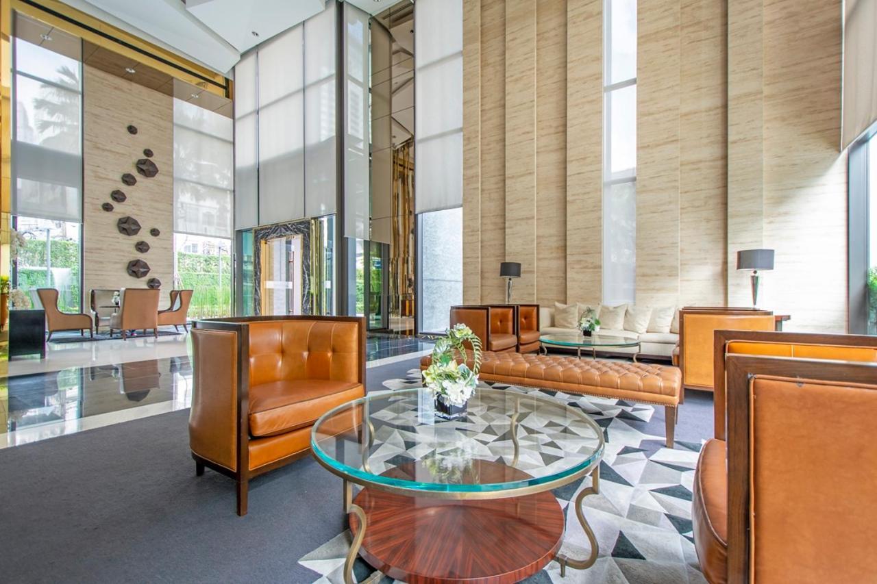 Luxury 1Bed 1Bath 300M Bts Phrom Phong, Emporium Emsphere Emquartier Bangkok Kültér fotó